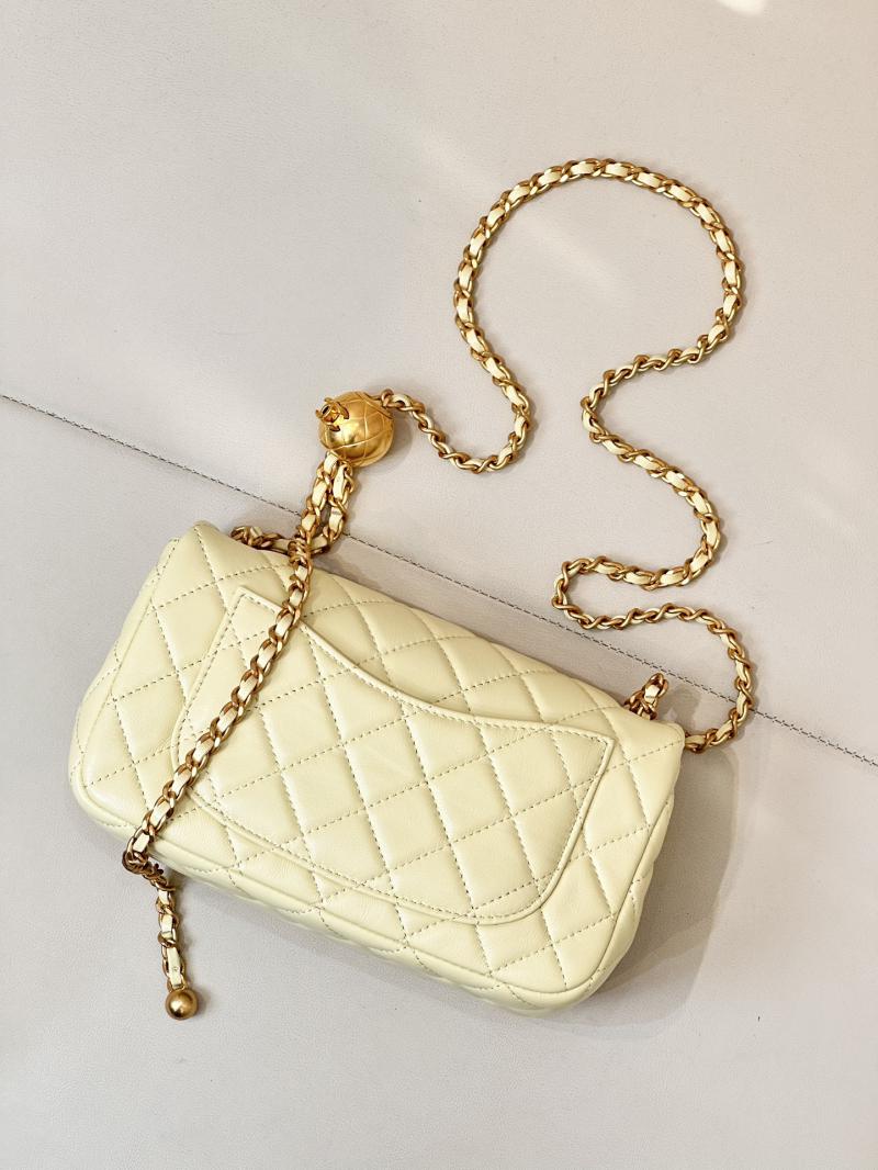 Chanel Lambskin Flap Bag AS1787 Yellow