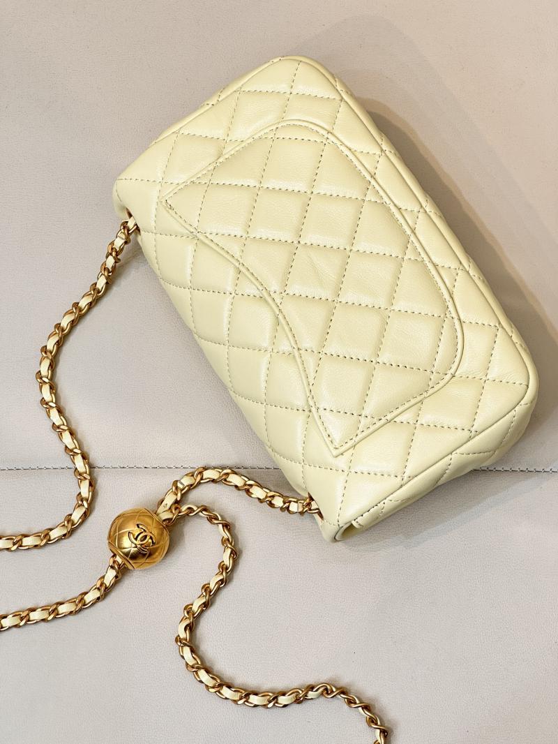 Chanel Lambskin Flap Bag AS1787 Yellow