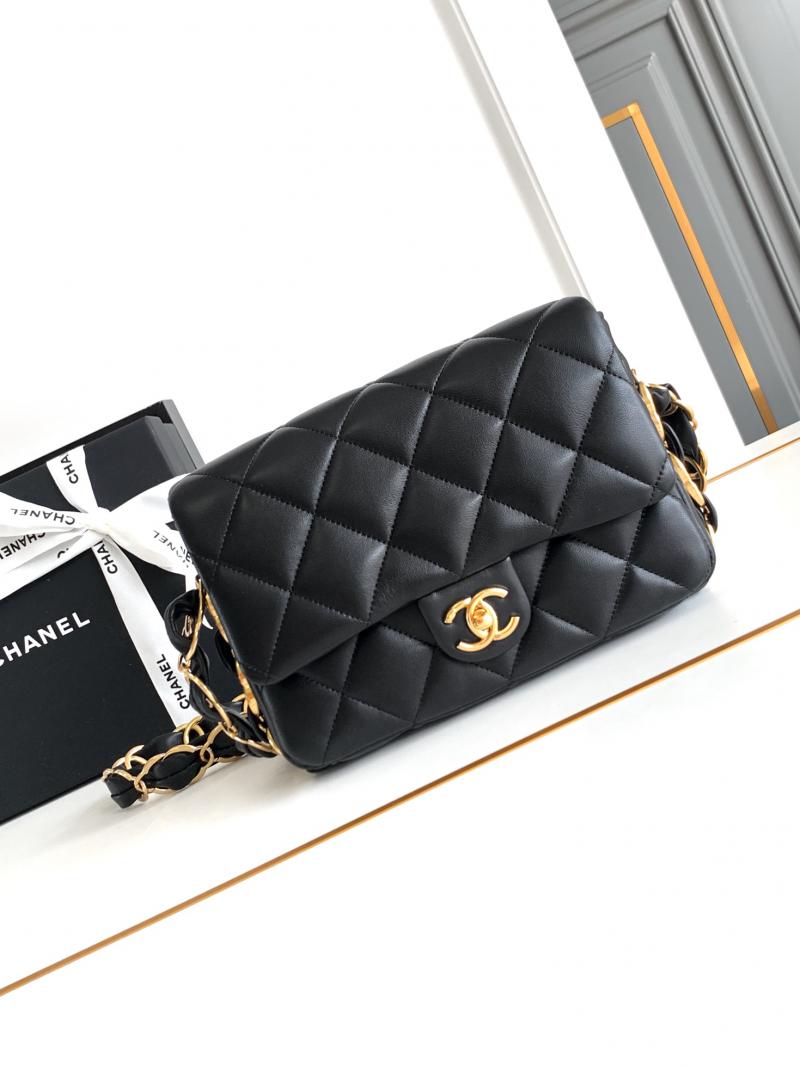 Chanel Lambskin Flap Bag AS2409 Black