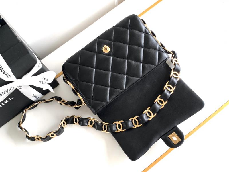 Chanel Lambskin Flap Bag AS2409 Black