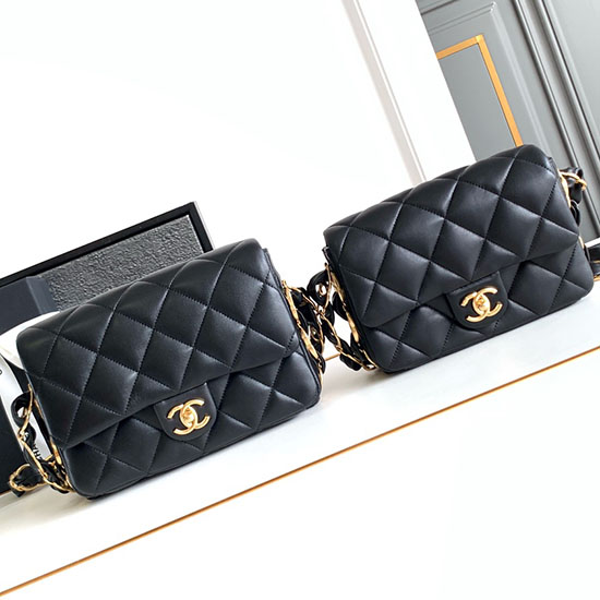 Chanel Lambskin Flap Bag AS2409 Black