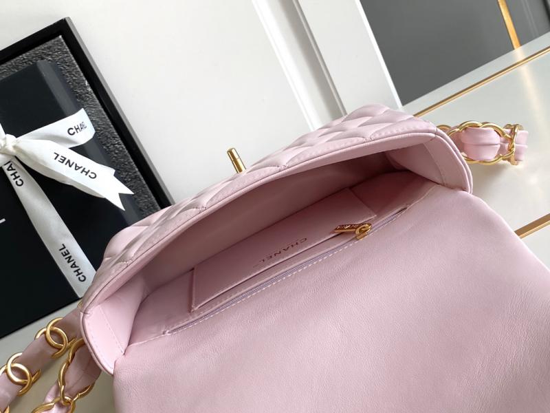 Chanel Lambskin Flap Bag AS2409 Pink