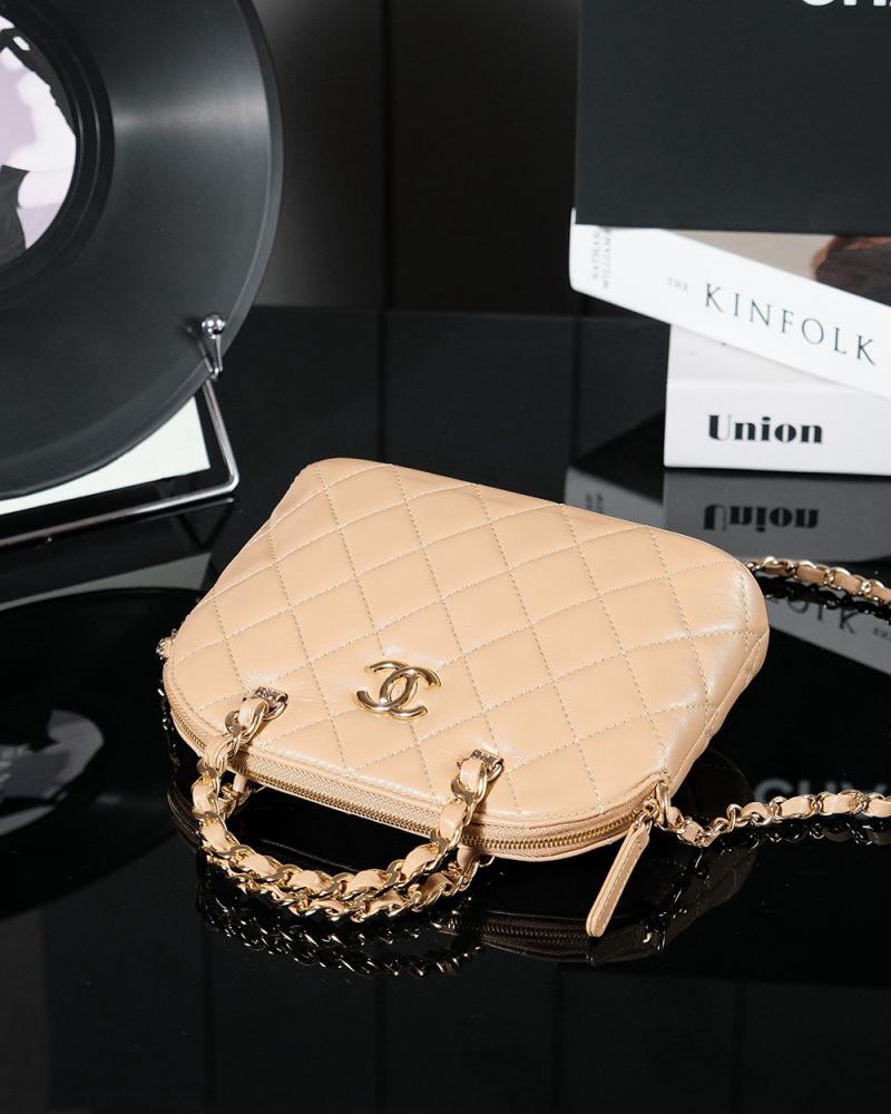 Chanel Lambskin Small Tote AS5130 Beige