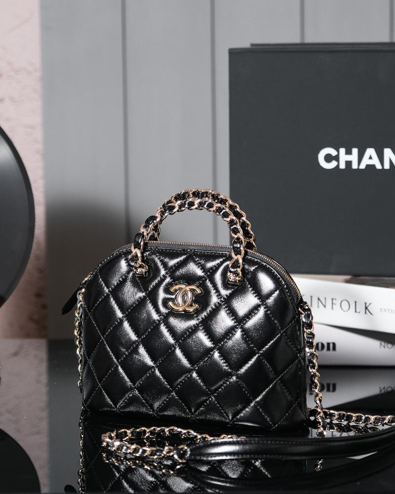 Chanel Lambskin Small Tote AS5130 Black