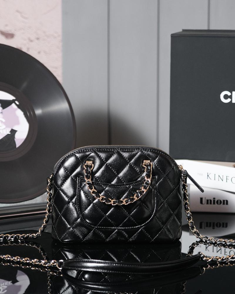 Chanel Lambskin Small Tote AS5130 Black