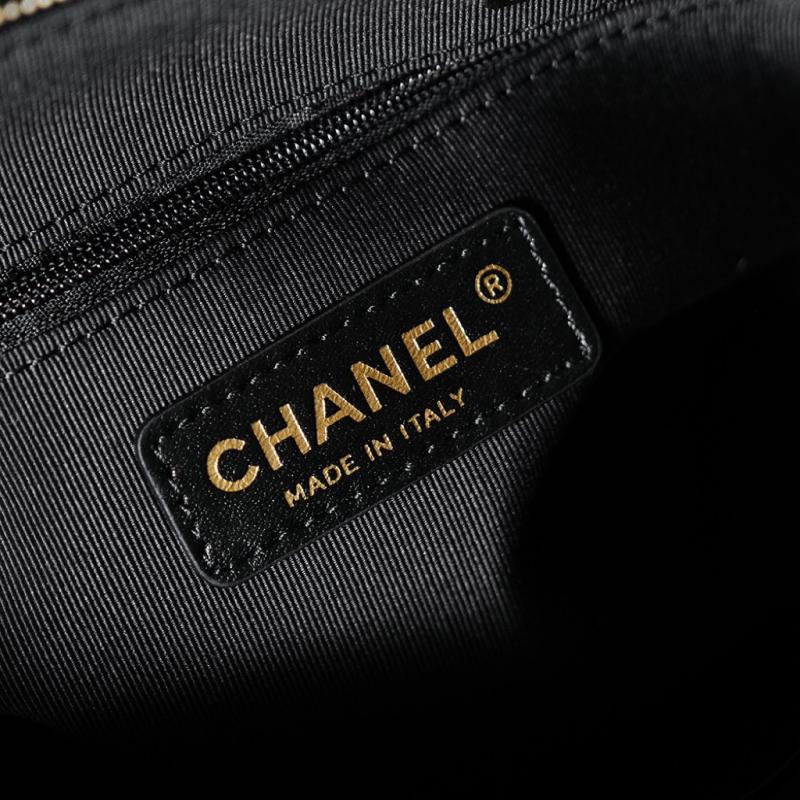 Chanel Velvet Small Tote Black AS5130