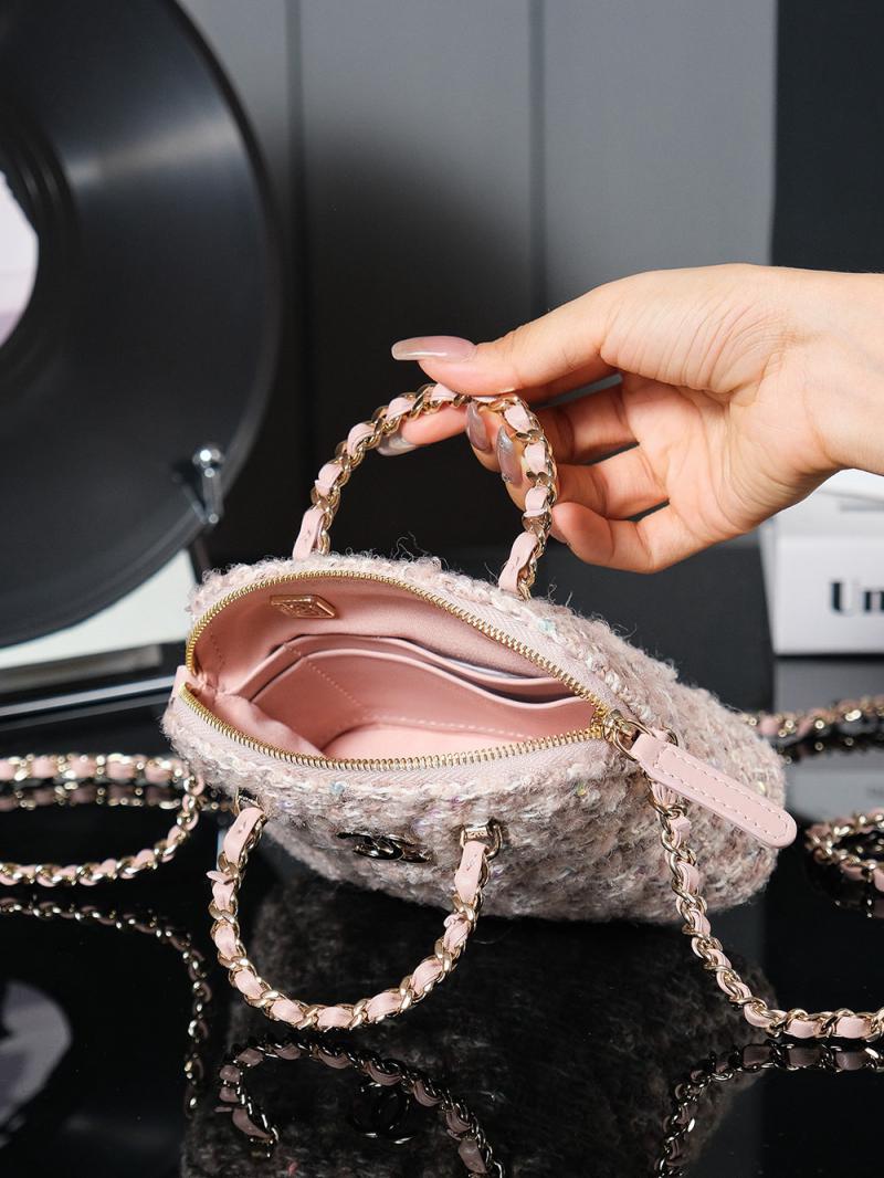 Chanel Wool Mini Tote Pink AS3354