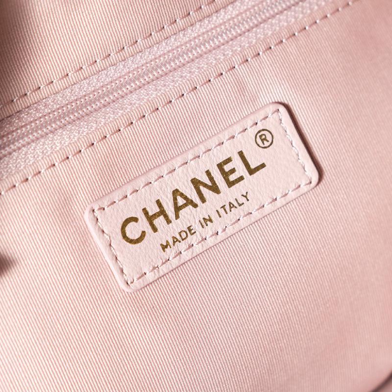 Chanel Wool Small Tote Pink AS3969