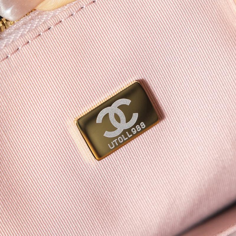 Chanel Wool Small Tote Pink AS3969