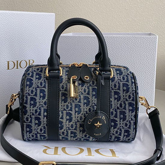 Dior Groove 20 Bag M1364 Blue Denim