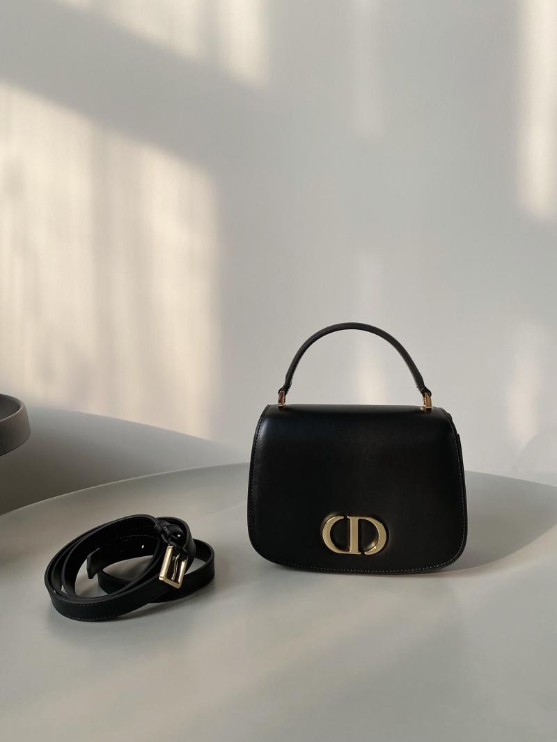 Dior Medium 30 Montaigne Avenue Top Handle Bag M9371 Black