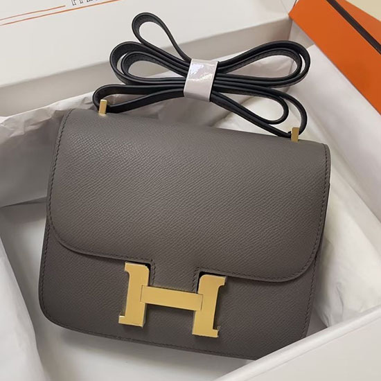 Hermes Epsom Leather Constance Bag HCE1923 Etain