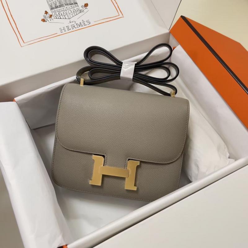 Hermes Epsom Leather Constance Bag HCE1923 Etoupe