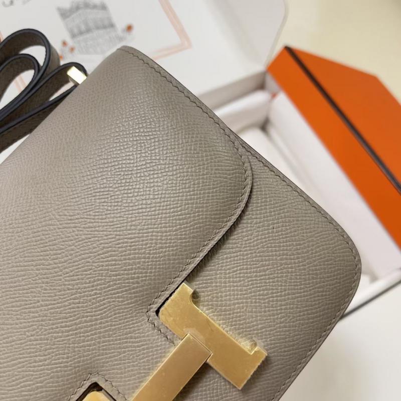 Hermes Epsom Leather Constance Bag HCE1923 Etoupe