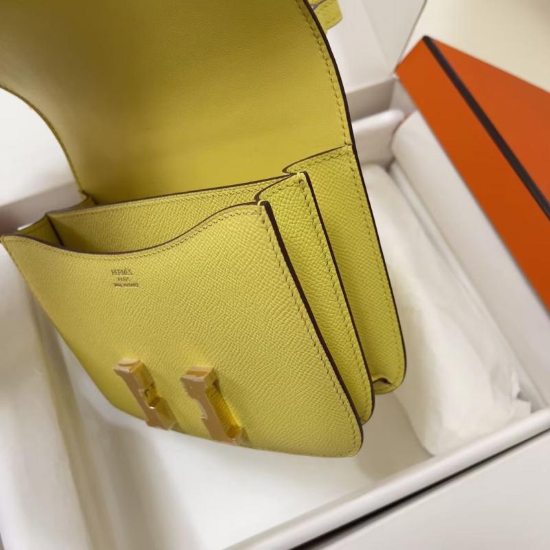 Hermes Epsom Leather Constance Bag HCE1923 Lime