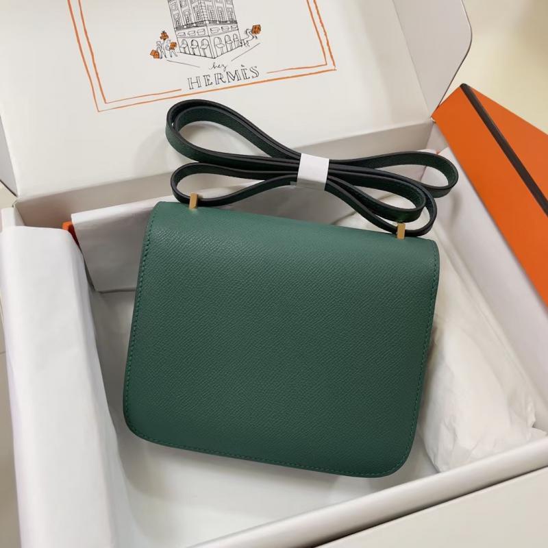 Hermes Epsom Leather Constance Bag HCE1923 Malachite