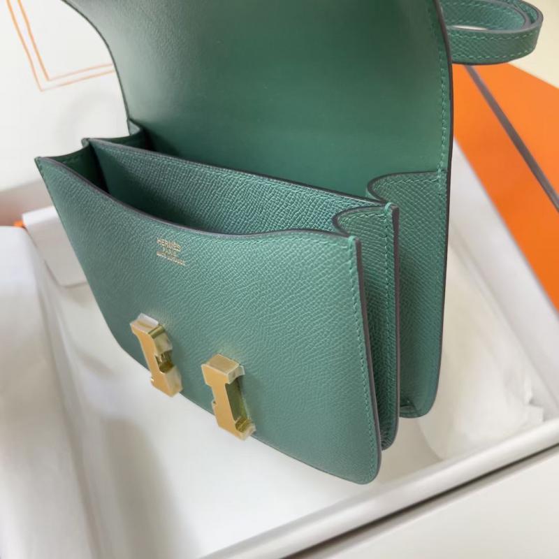 Hermes Epsom Leather Constance Bag HCE1923 Malachite