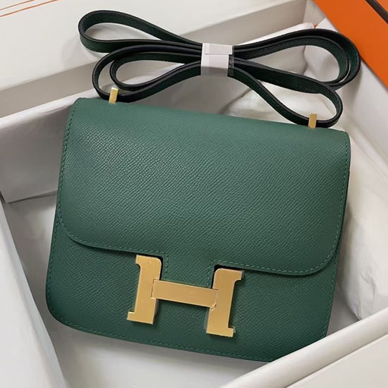 Hermes Epsom Leather Constance Bag HCE1923 Malachite