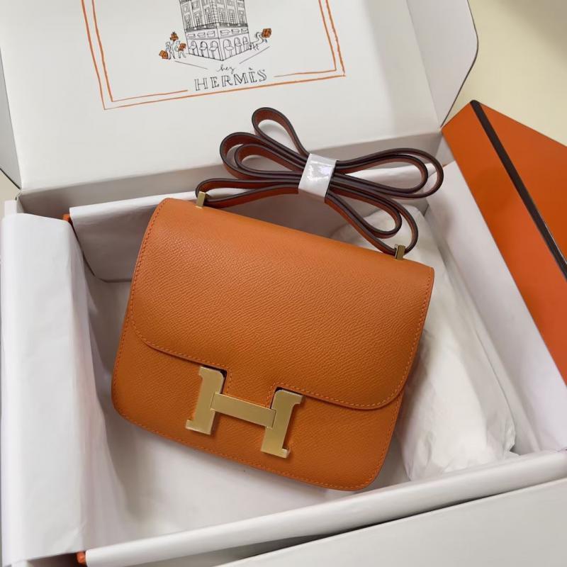 Hermes Epsom Leather Constance Bag HCE1923 Orange