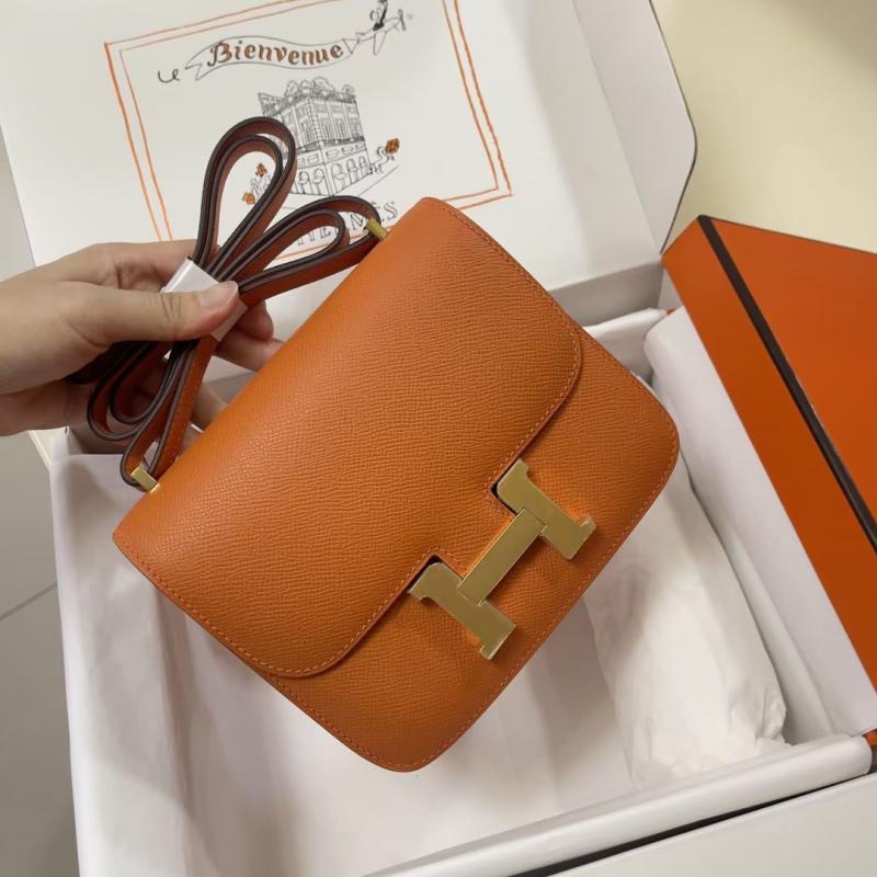 Hermes Epsom Leather Constance Bag HCE1923 Orange