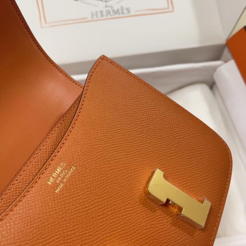 Hermes Epsom Leather Constance Bag HCE1923 Orange