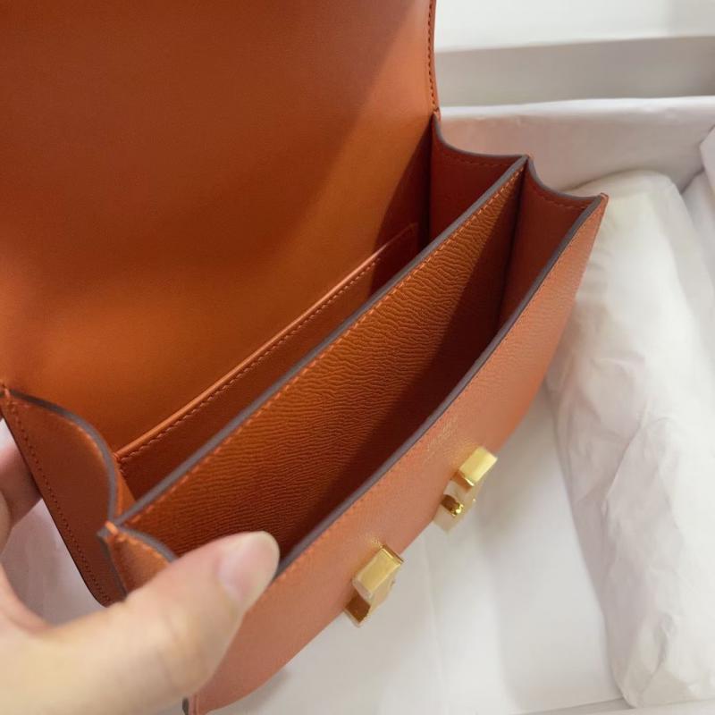 Hermes Epsom Leather Constance Bag HCE1923 Orange