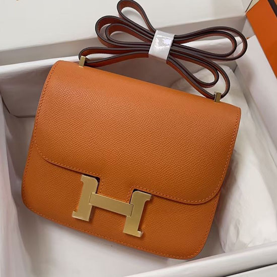 Hermes Epsom Leather Constance Bag HCE1923 Orange