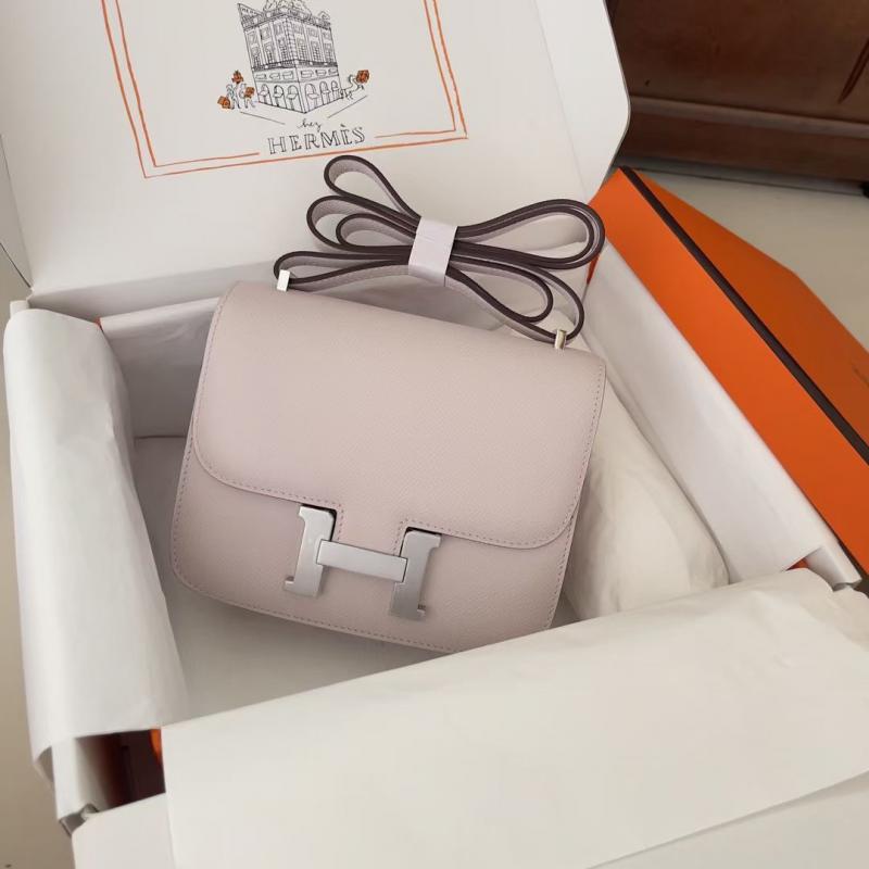 Hermes Epsom Leather Constance Bag HCE1923 Rose Sheherazade