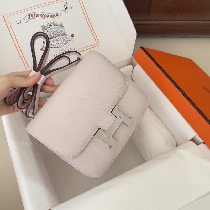 Hermes Epsom Leather Constance Bag HCE1923 Rose Sheherazade