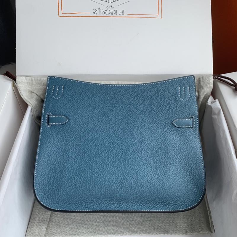 Hermes Taurillon Clemence Jypsiere 28 HJ28 Blue Jean