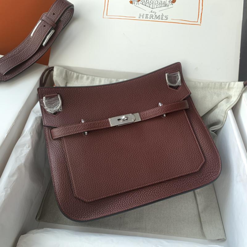 Hermes Taurillon Clemence Jypsiere 28 HJ28 Burgundy