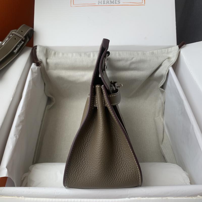 Hermes Taurillon Clemence Jypsiere 28 HJ28 Etoupe