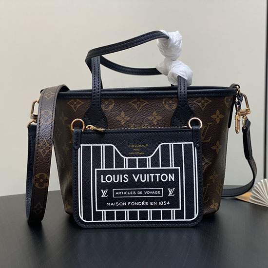 Louis VUitton Neverfull Bandouliere Inside Out BB M12099 Black