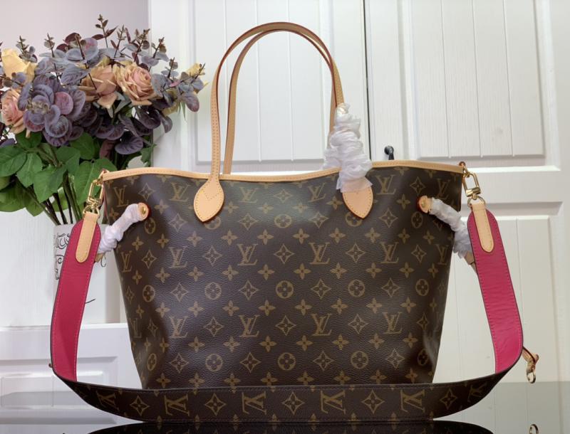 Louis Vuitton Neverfull MM with Strap M12096 Rose