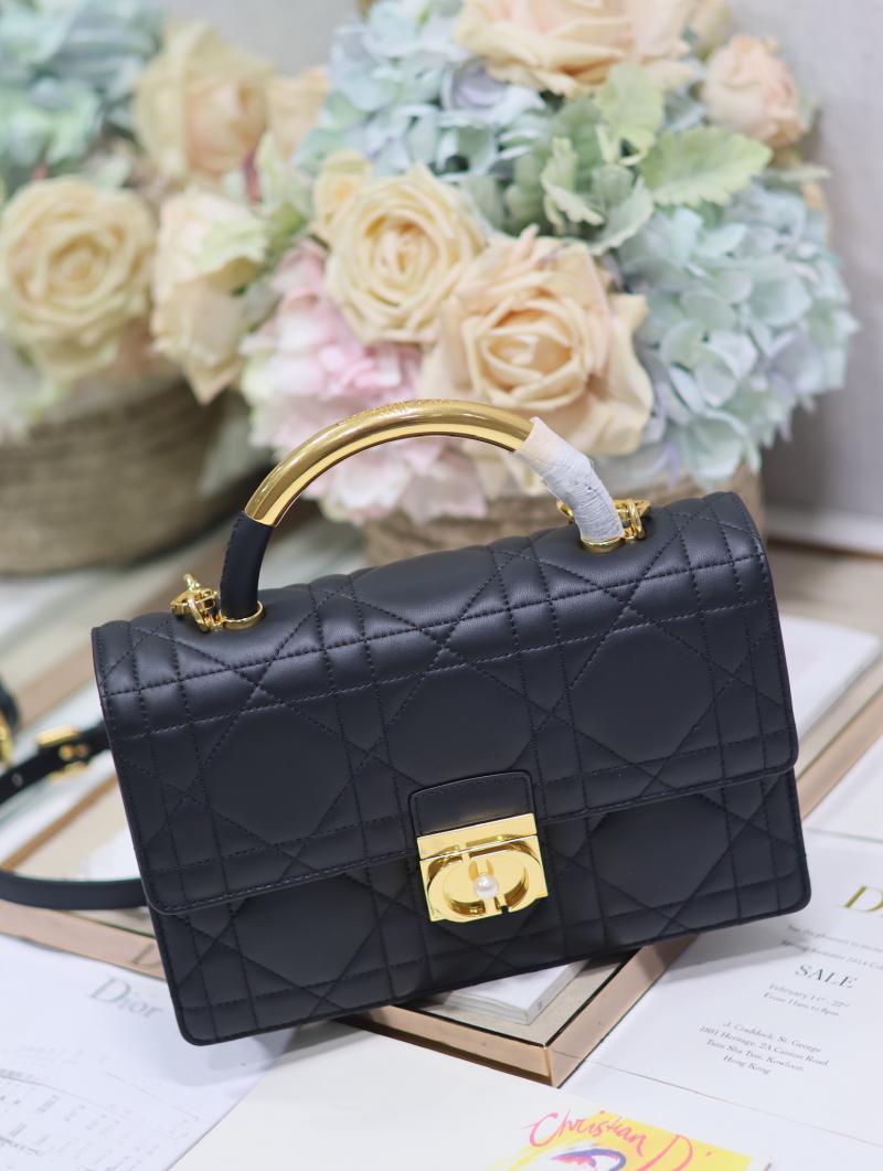 Medium Dior Ange Bag M4402 Black