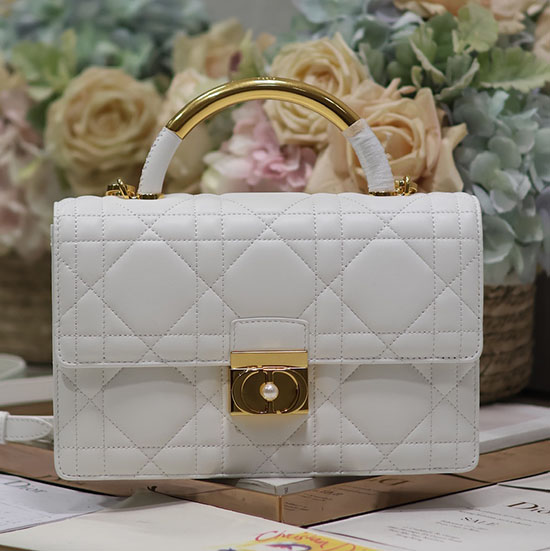 Medium Dior Ange Bag M4402 Cream