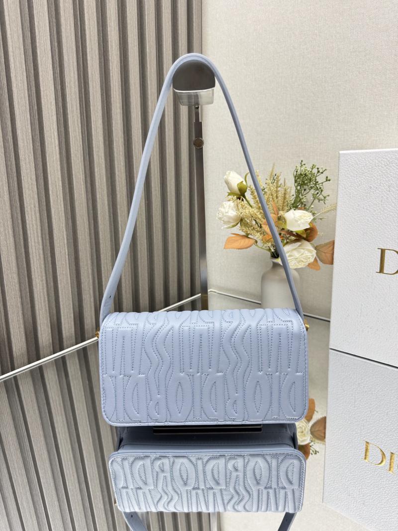 Miss Dior Flap Bag Black M2610 Blue