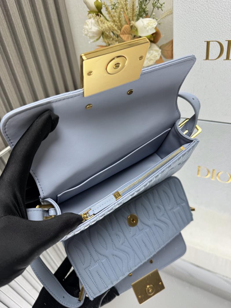 Miss Dior Flap Bag Black M2610 Blue