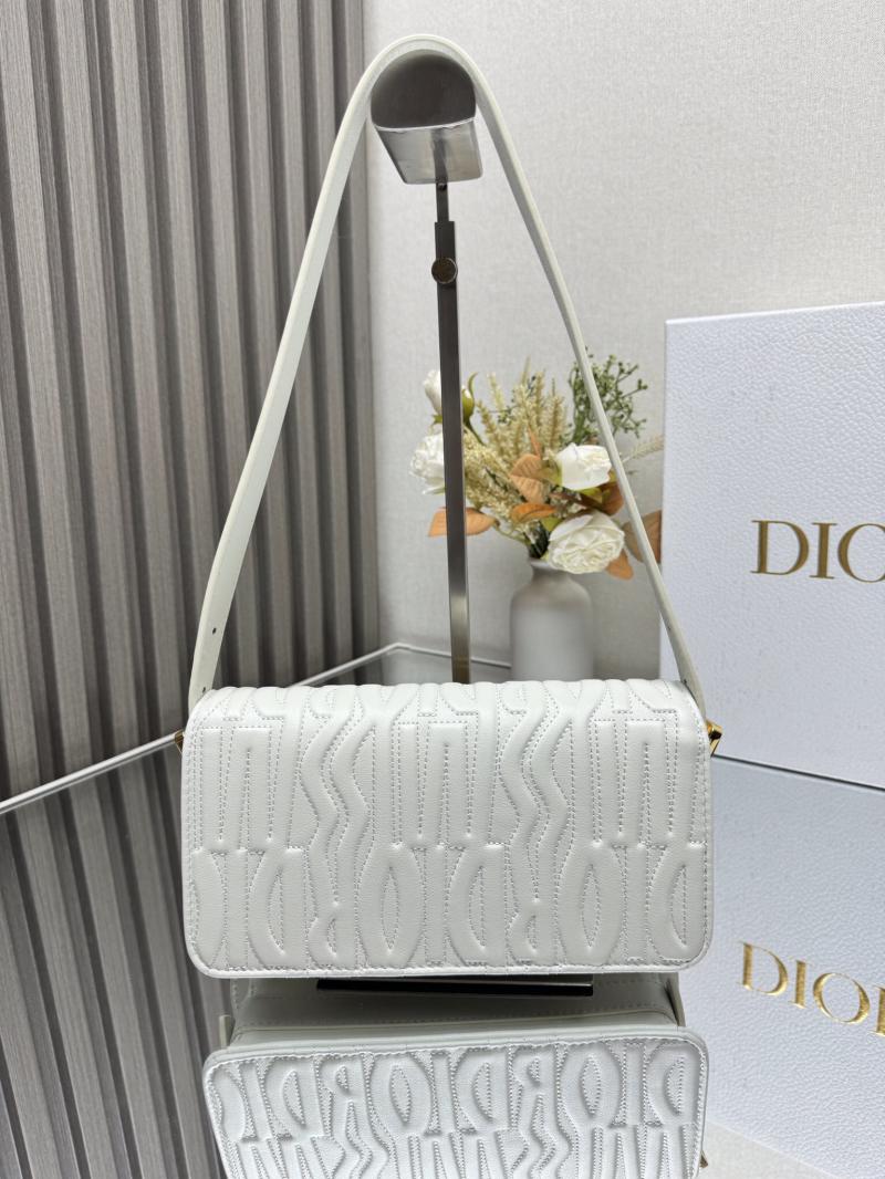 Miss Dior Flap Bag Black M2610 White