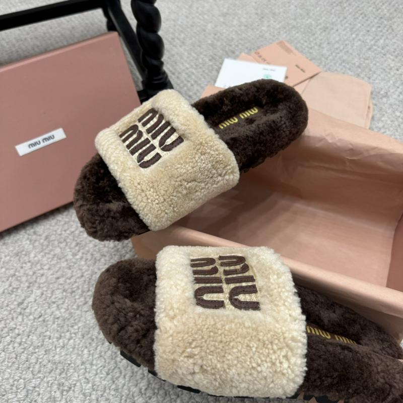 Miu Miu Wool Slippers SMS92501