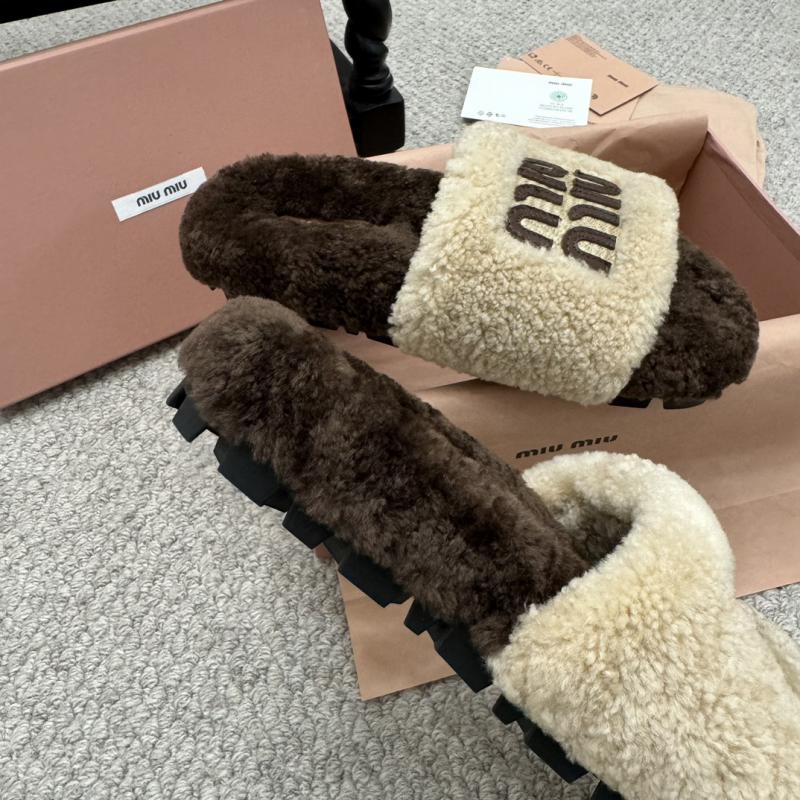 Miu Miu Wool Slippers SMS92501