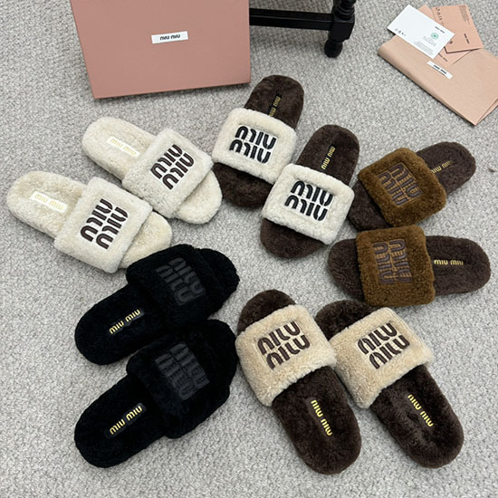 Miu Miu Wool Slippers SMS92501