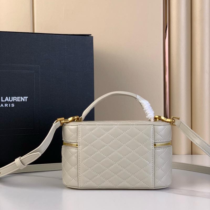 Saint Laurent Lambskin Gaby Vanity Bag 7667311 Cream