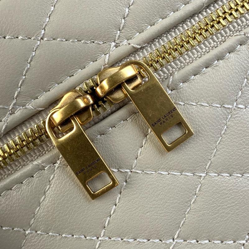 Saint Laurent Lambskin Gaby Vanity Bag 7667311 Cream