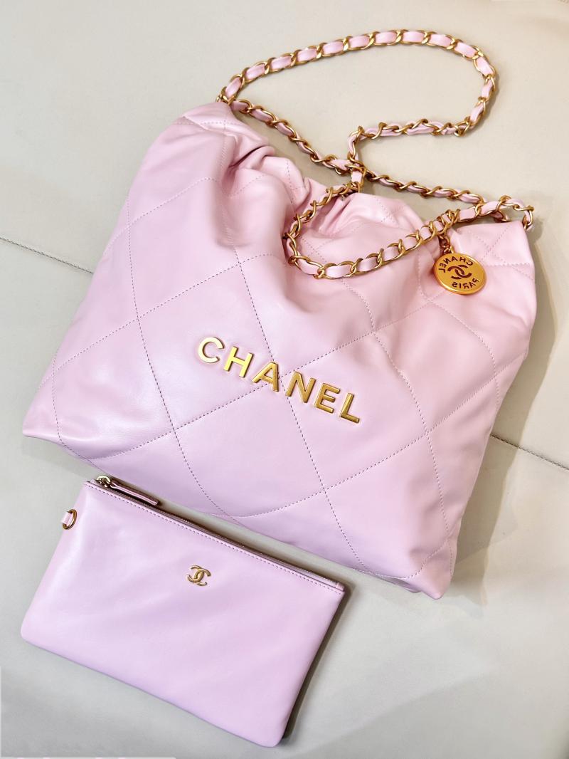 Small Chanel 22 Handbag AS3260 Pink