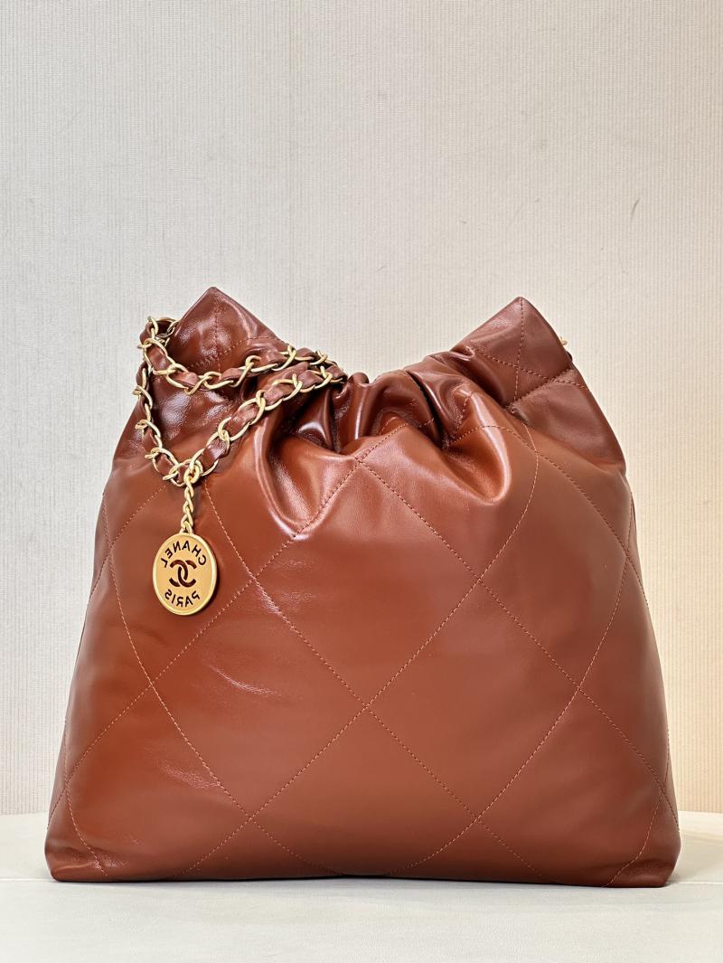 Small Chanel 22 Handbag AS3260 Tan