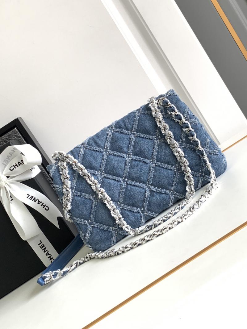 Small Chanel Denim Flap Bag AS1940