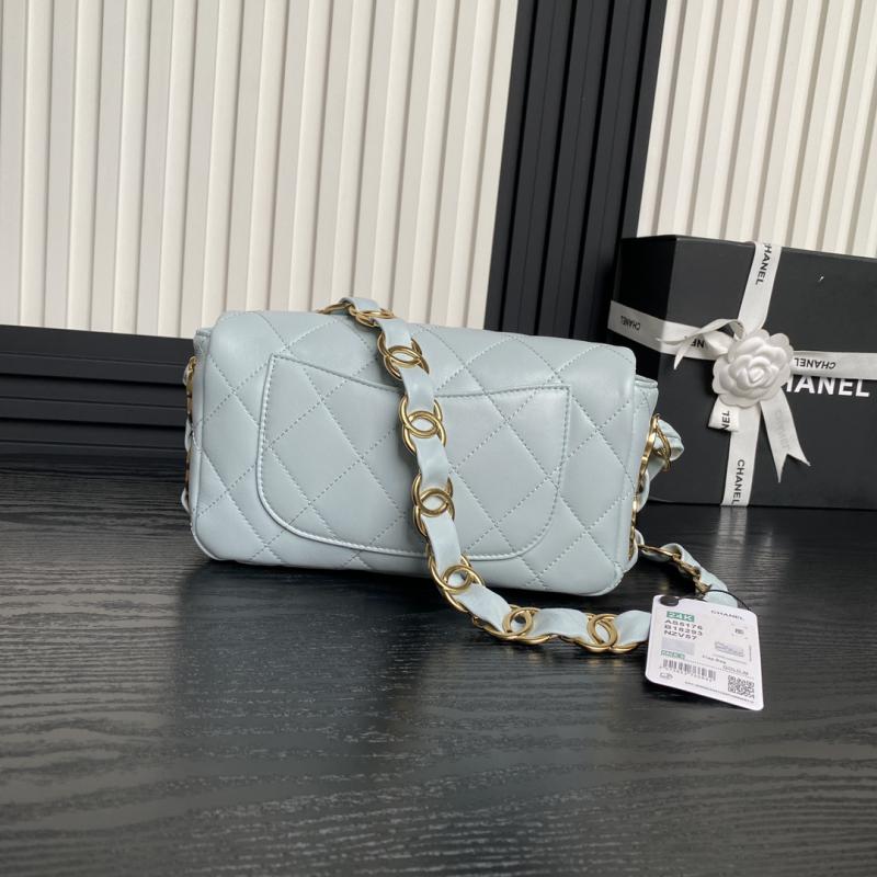 Small Chanel Lambskin Flap Bag AS5167 Light Blue