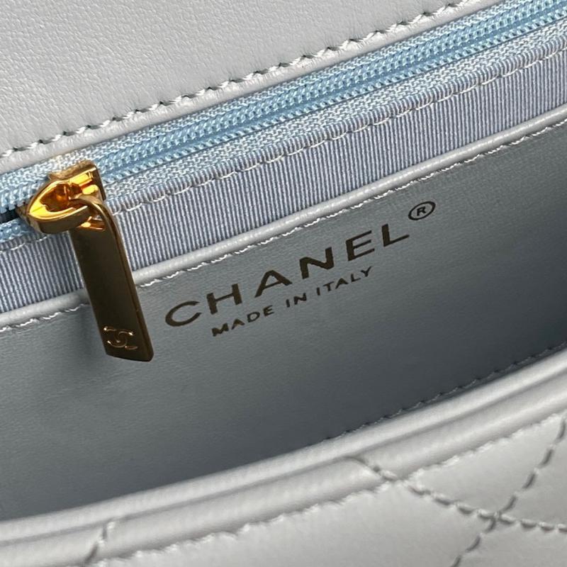 Small Chanel Lambskin Flap Bag AS5167 Light Blue