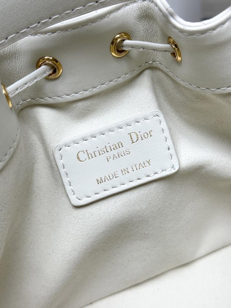 Small Dior Jolie Bucket Bag M2780 White